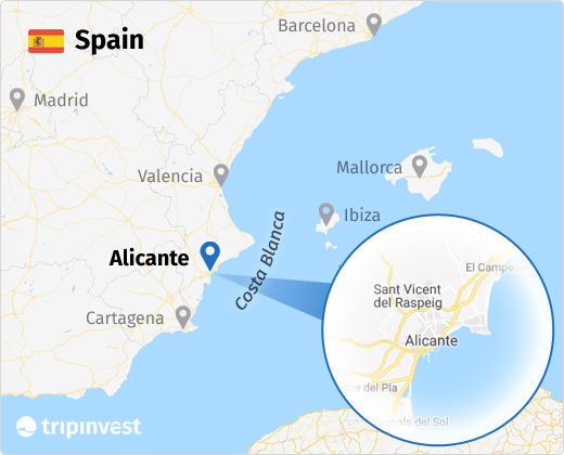 Map of Alicante