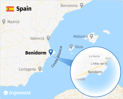 Map of Benidorm