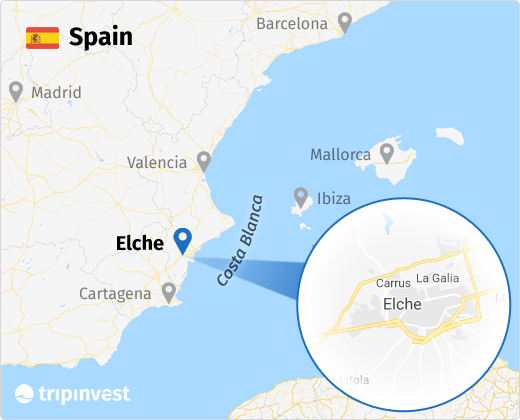 Map of Elche