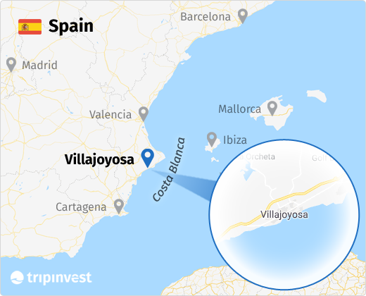 Map of Villajoyosa