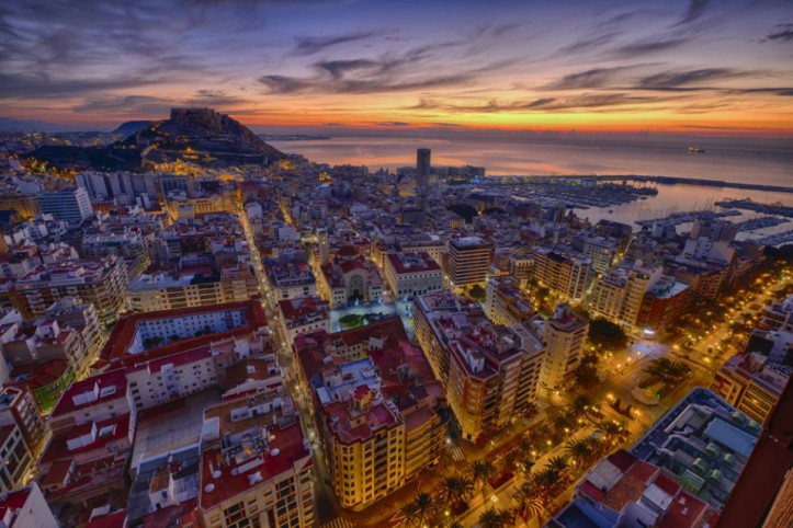 Panorama miasta Alicante