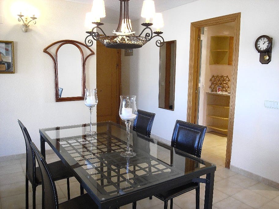 The dining area