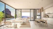 Beautiful modern apartment with terrace and sea view in Calpe