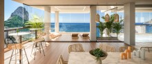Beautiful modern apartment with terrace and sea view in Calpe