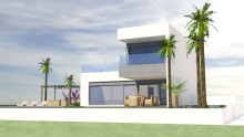 Beautiful modern villa with pool and garden in Polop