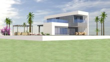 Beautiful modern villa with pool and garden in Polop