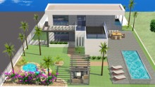 Beautiful modern villa with pool and garden in Polop