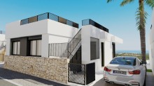 Beautiful, modern villa with terrace, solarium and garden in Polop