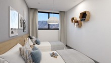 Beautiful, modern villa with terrace, solarium and garden in Polop
