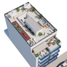 Modern apartment with 3 bedrooms, a terrace, and a patio in Guardamar del Segura